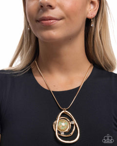 Abstract Advance - Green Necklace