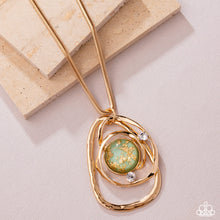 Load image into Gallery viewer, Abstract Advance - Green Necklace