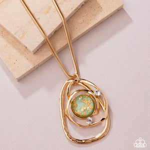 Abstract Advance - Green Necklace
