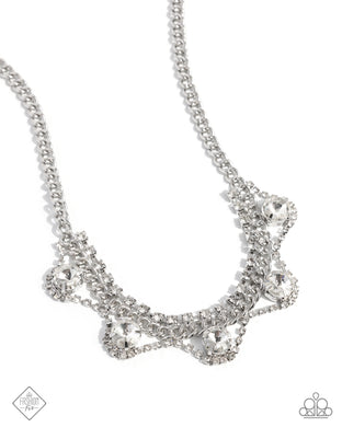 Never Enough Elegance - White Necklace