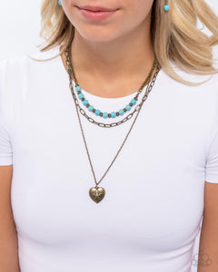 Home Stretch - Brass Necklace