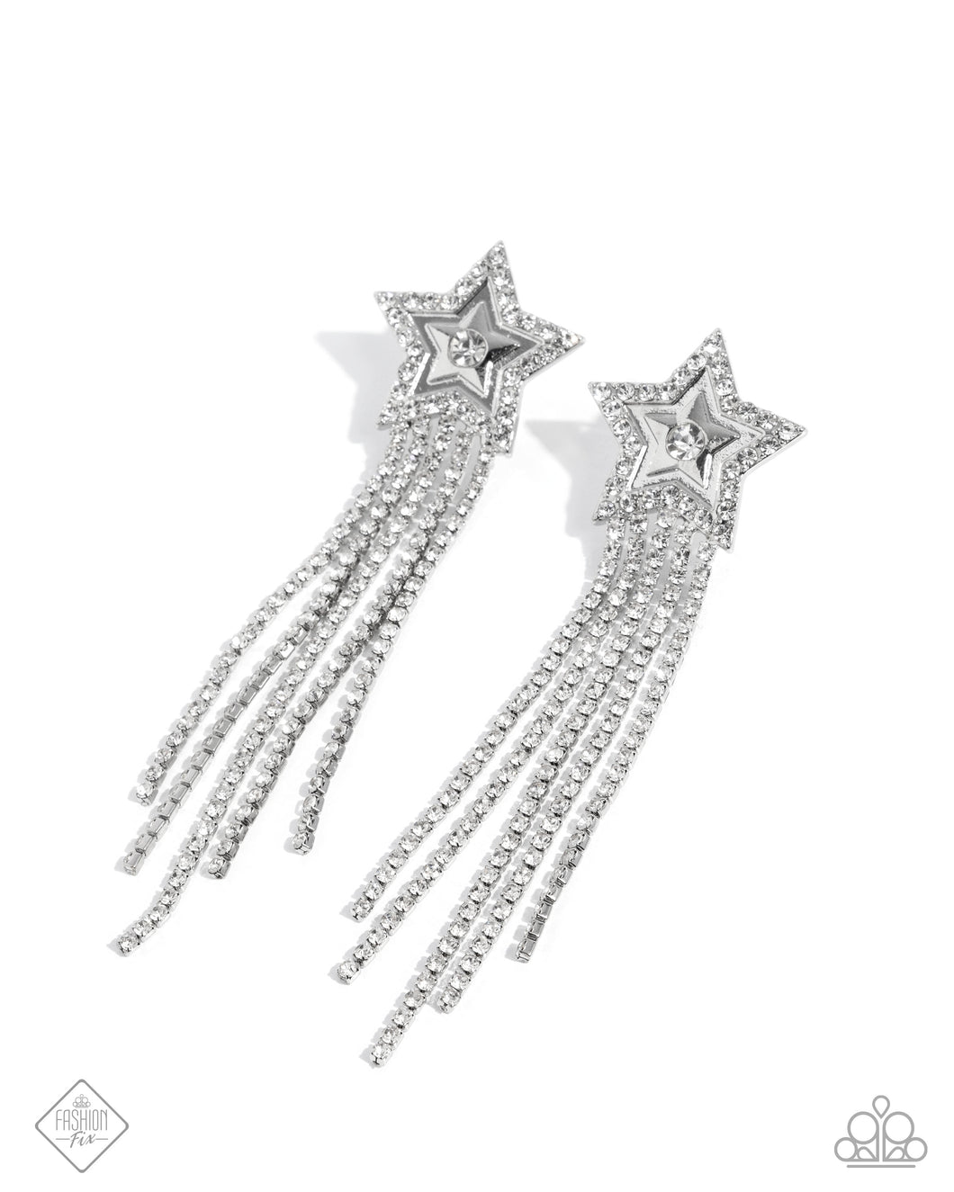 Currently Cosmic - White Post Earrings