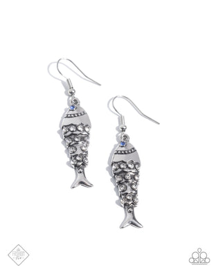 Coastal Cast - Blue Earrings
