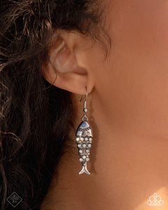 Coastal Cast - Blue Earrings
