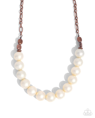 Brushed Backdrop - Copper Necklace