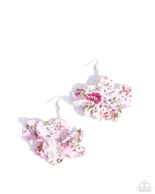 Flourishing Fantasia - Pink Earrings