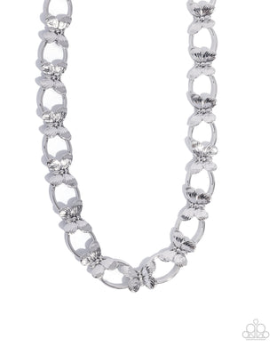 Butterfly Build - Silver Necklace