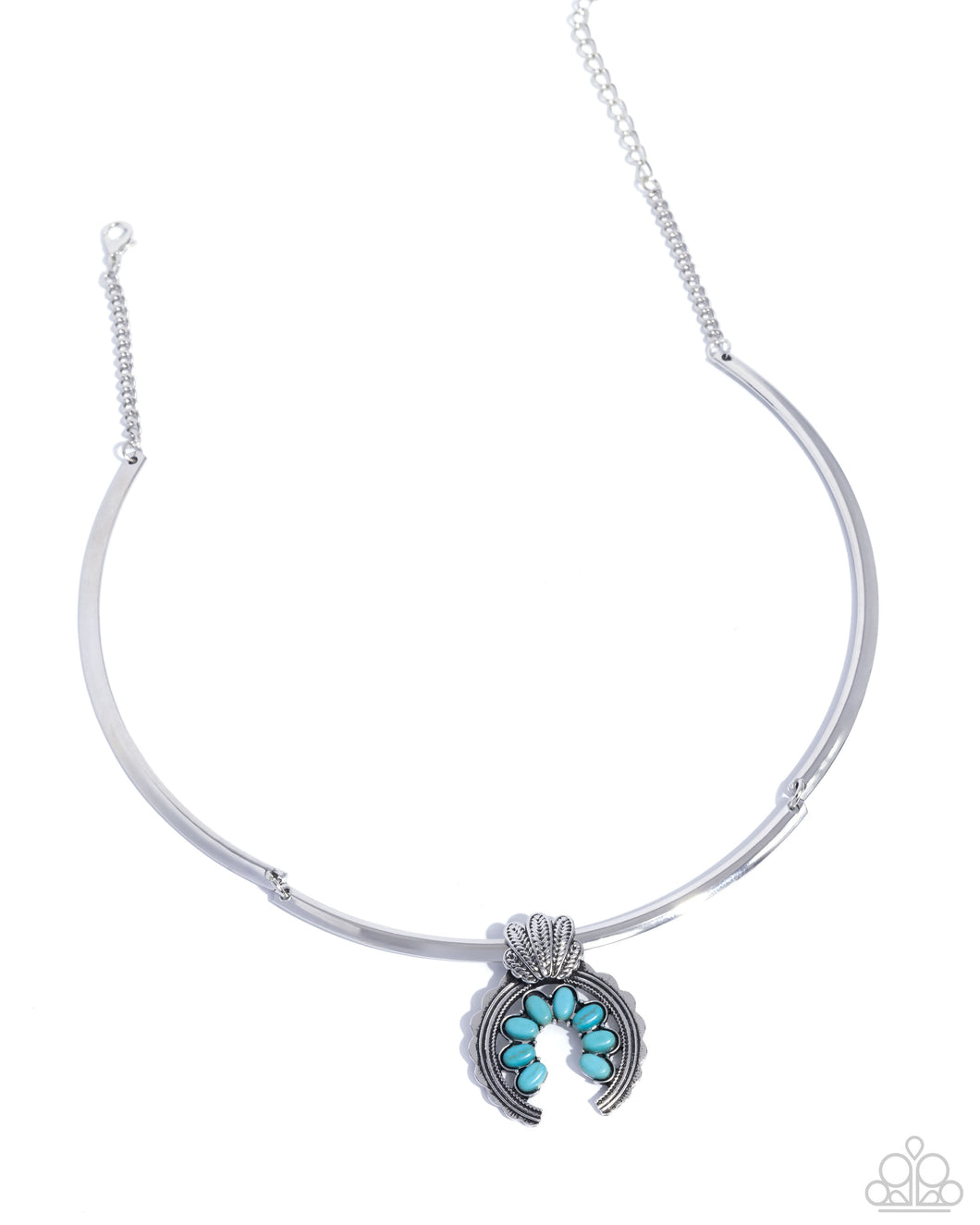 Smoldering Stones - Blue Necklace