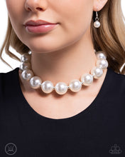 Load image into Gallery viewer, Pronounced Pearls - White Choker Necklace