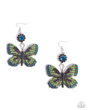 Load image into Gallery viewer, Fluttering Feature - Green Earrings