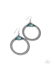 Load image into Gallery viewer, Radical Rusticity - Blue Earrings
