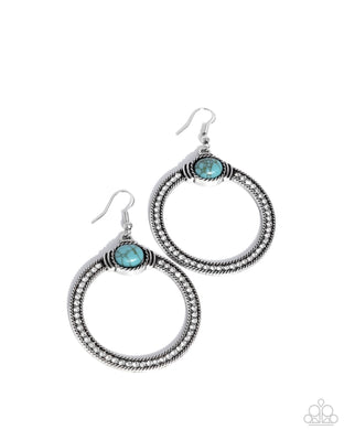 Radical Rusticity - Blue Earrings