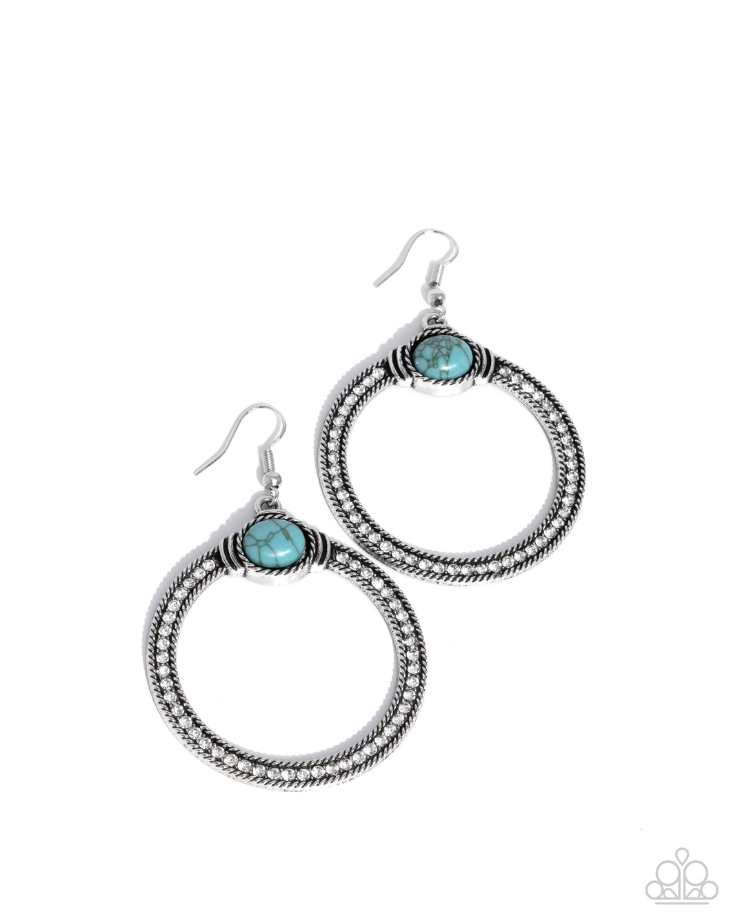 Radical Rusticity - Blue Earrings