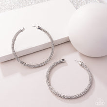 Load image into Gallery viewer, Classy Condition - White Hoop Earrings