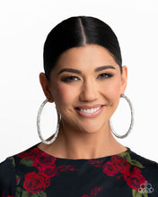 Load image into Gallery viewer, Classy Condition - White Hoop Earrings