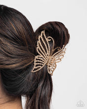 Load image into Gallery viewer, Floating Fanfare - Gold Claw Clip