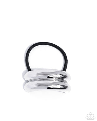 Headlining Hair Toss - Silver Hair Tie