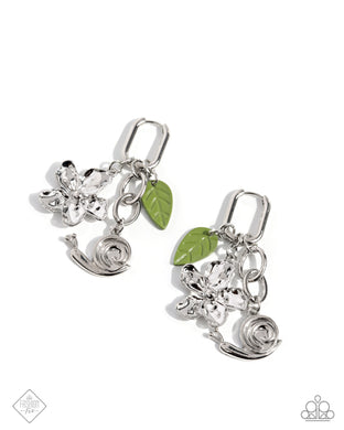 Cottagecore Chronicle - Green Hinge Hoop Earrings
