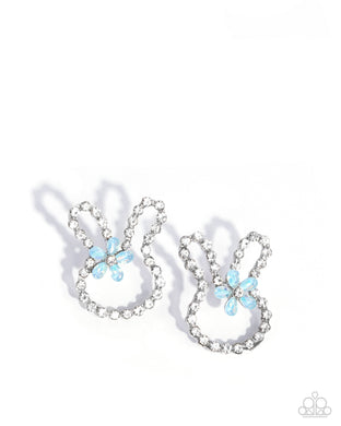 Bunny Backdrop - Blue Post Earrings