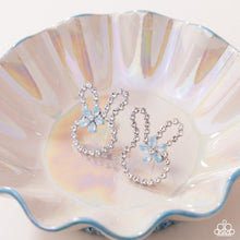 Load image into Gallery viewer, Bunny Backdrop - Blue Post Earrings