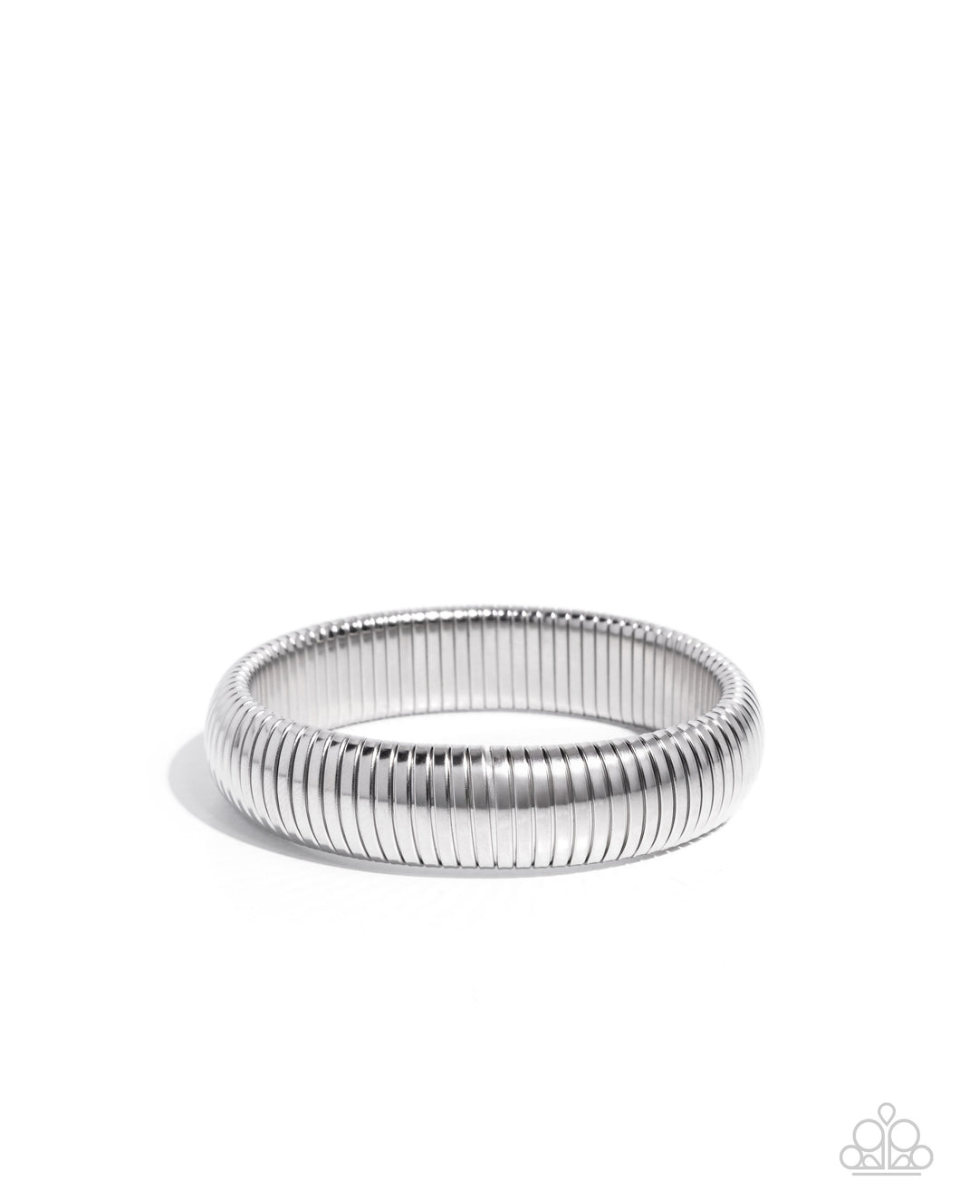 Flashy Fringe - Silver Stainless Steel Bracelet