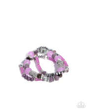 Load image into Gallery viewer, Colorful Conversation - Purple Set of Bracelets