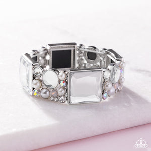 Glam to the Max - White Bracelet