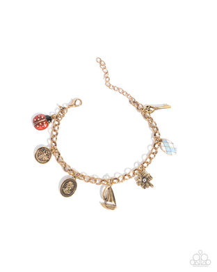 Sailing Through Life - Gold Clasp Bracelet
