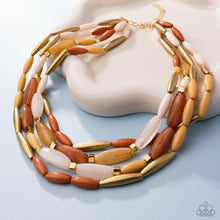 Load image into Gallery viewer, Milky Mambo - Brown Necklace