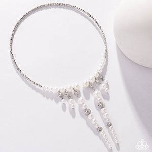Darling Decade - White Necklace