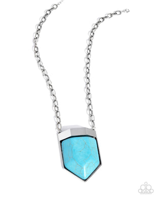 Pendant Passage - Blue Necklace