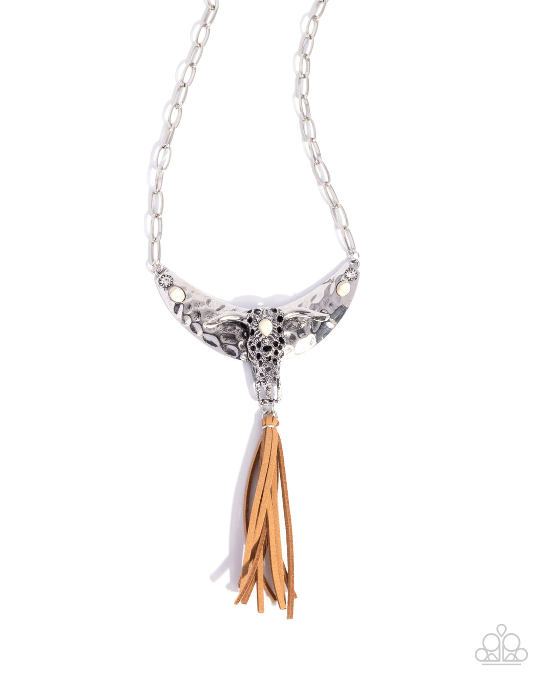 Limitless Longhorn - White Necklace