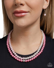 Load image into Gallery viewer, Pearly Paladin - Pink Necklace