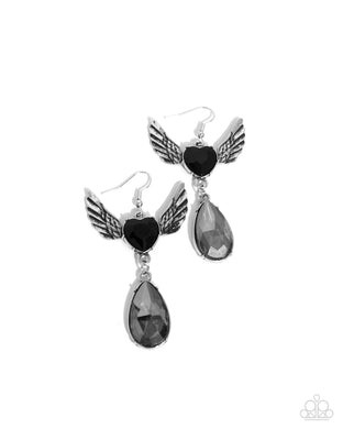 Angelic Accomplishment - Black Earrings
