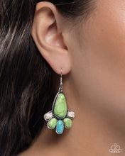 Load image into Gallery viewer, Rustic Revival - Green Earrings