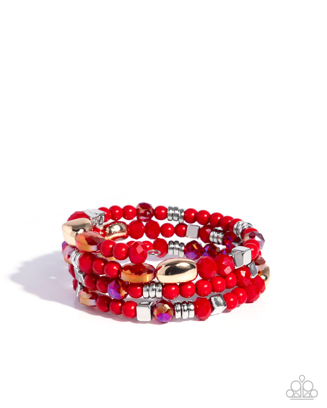 Material WHIRL - Red Coil Bracelet