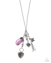 Load image into Gallery viewer, Timeless Transparency - Purple Necklace