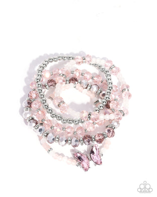 Aerial Abundance - Pink Set of Bracelets