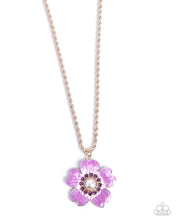 Load image into Gallery viewer, Perennial Pendant - Purple Necklace