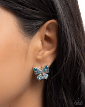Load image into Gallery viewer, Aerial Apprentice - Blue Hinge Hoop Earrings