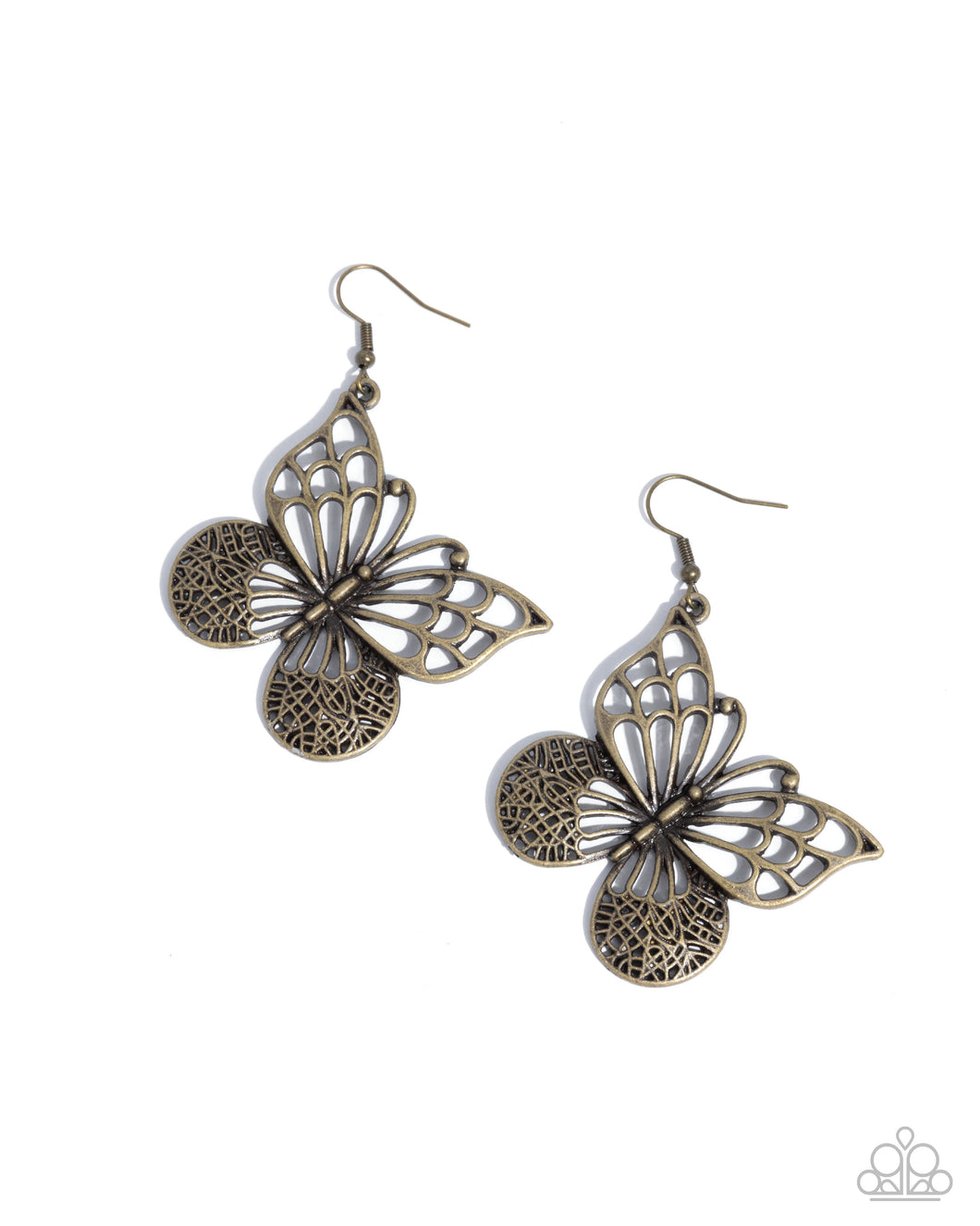 Soaring Skill - Brass Earrings