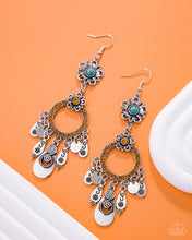Load image into Gallery viewer, Majestic Mosaic - Orange Earrings