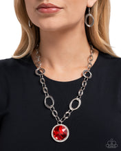 Load image into Gallery viewer, Sophisticated Statement - Red Necklace
