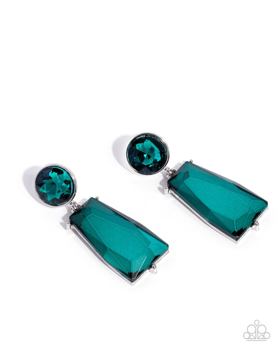 Carefree Character - Green Post Earrings