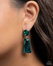 Load image into Gallery viewer, Carefree Character - Green Post Earrings