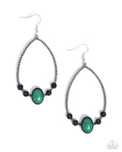 Load image into Gallery viewer, Coiled Craze - Green Earrings