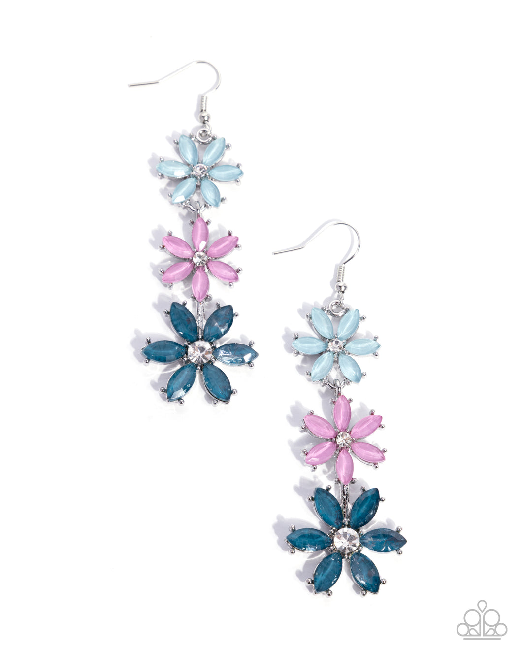 Blooming Bombshell - Blue Earrings