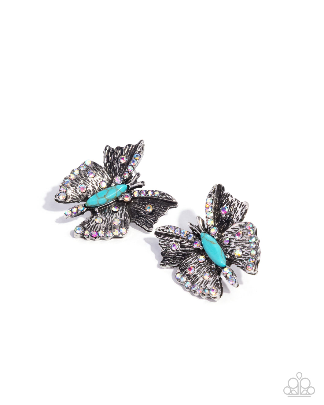 Hovering Harmony - Blue Post Earrings