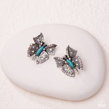 Load image into Gallery viewer, Hovering Harmony - Blue Post Earrings