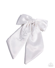 Load image into Gallery viewer, Ready, Set, BOW! - White Hair Clip